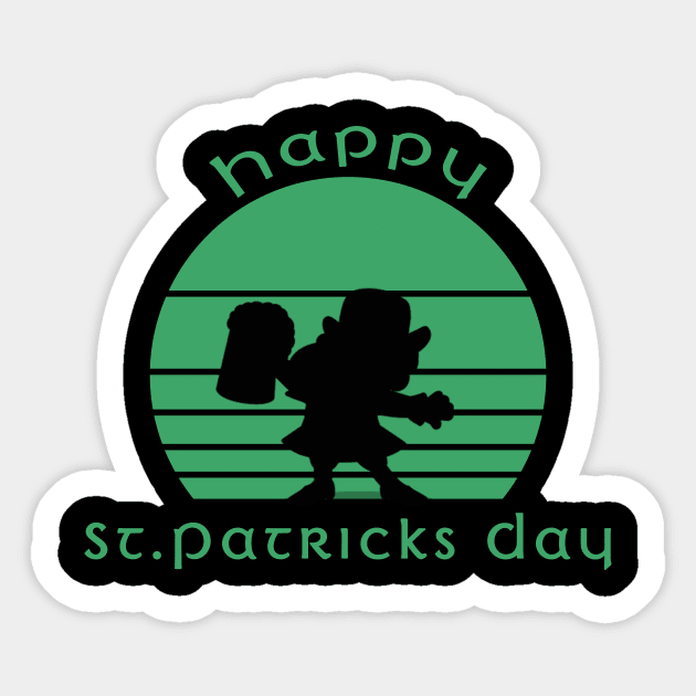 Happy St Patricks Day Leprechaun Sticker by Jimmyson